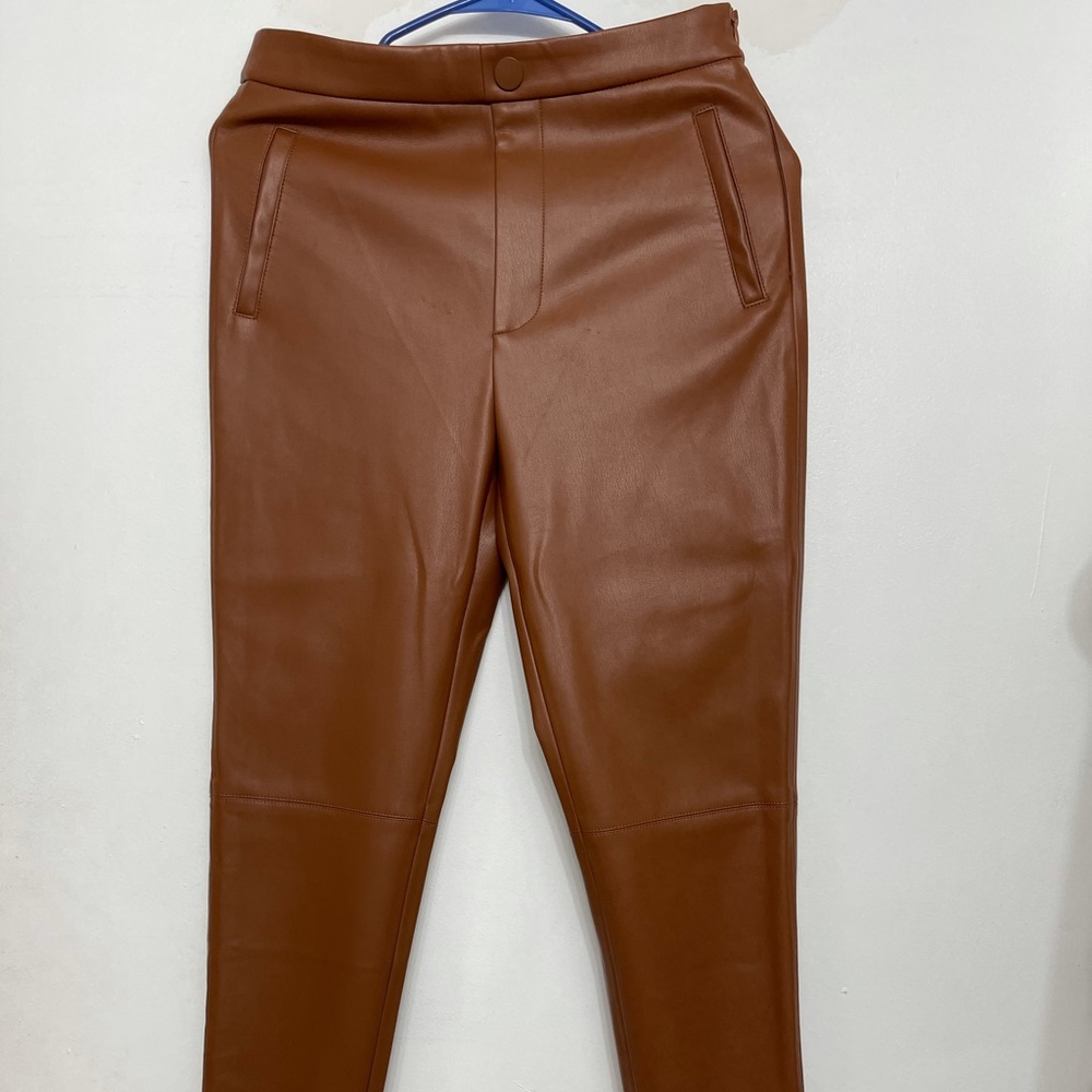 Zara faux leather leggings